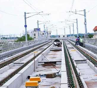 DMRC Metro Railway Tracks